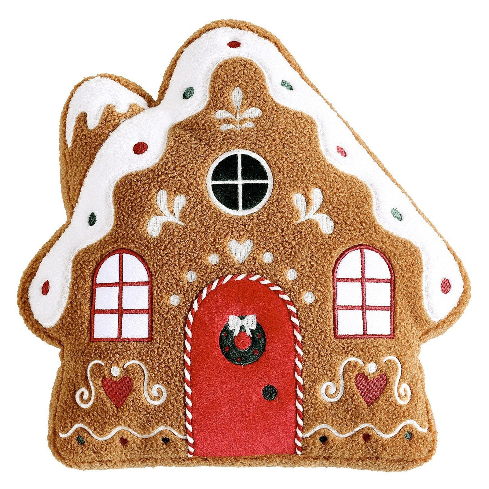 Holiday Gingerbread House & Penguin Decorative Pillows