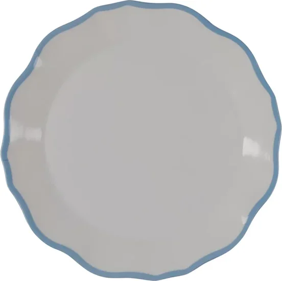 Holly Williams Scalloped Edge Melamine Plate, 10 in