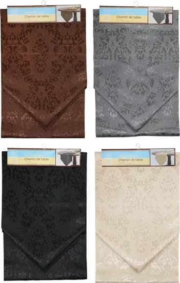 Home Collection Polyester Damask Table Runners, 72x12 in.
