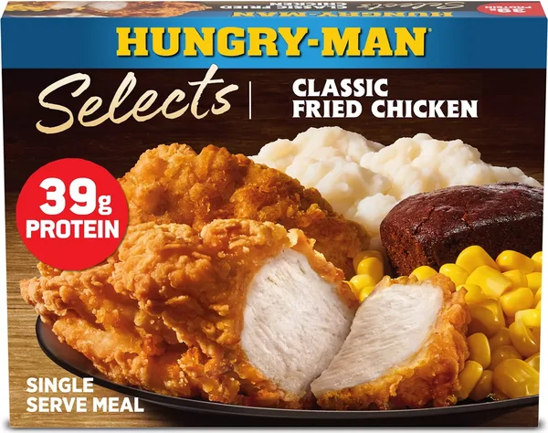 Hungry-Man Selects Classic Fried Chicken, Frozen Meal, 16 oz