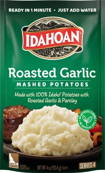 Idahoan Roasted Garlic Mashed Potatoes, 4 Oz.
