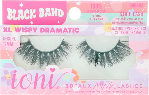 Ioni 3D Extra Large Wispy Dramatic Faux Mink Eyelashes, 1 Pair Packs