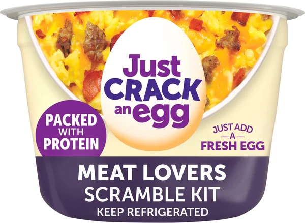 Just Crack an Egg Meat Lovers Scramble Kit, 2.25 oz Cup