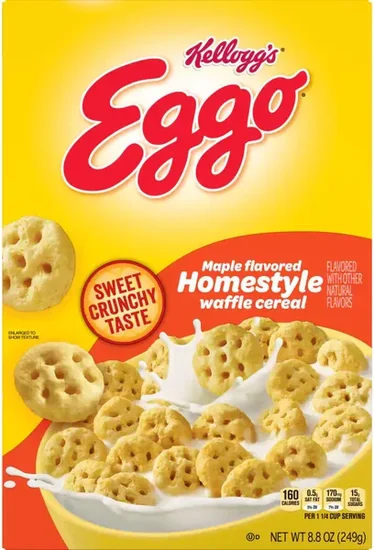 Kellogg's Eggo Maple Flavored Homestyle Waffle Cereal