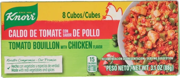 Knorr Tomato Bouillon With Chicken Flavor, 8-pc Pack.