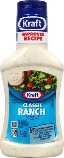 Kraft Classic Ranch Salad Dressing, 8 oz. Bottles
