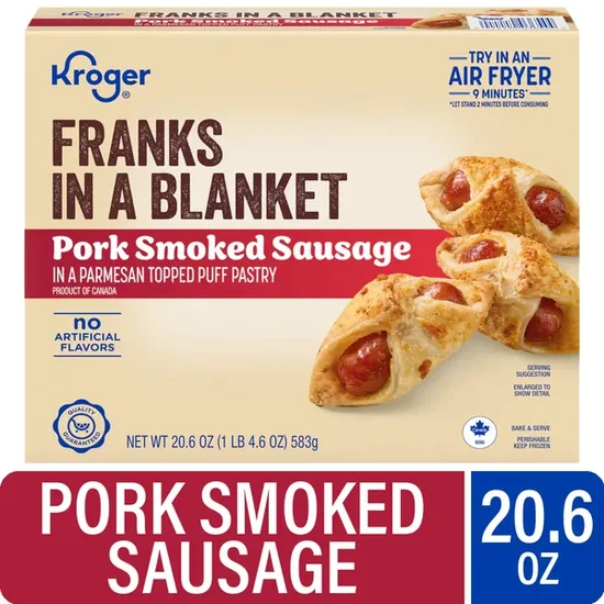 Kroger Franks in a Blanket Pork Smoked Sausage