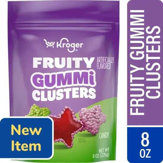 Kroger Fruity Gummi Clusters Candy