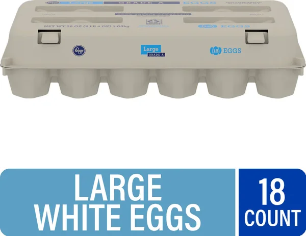 Kroger Grade A Large White Eggs