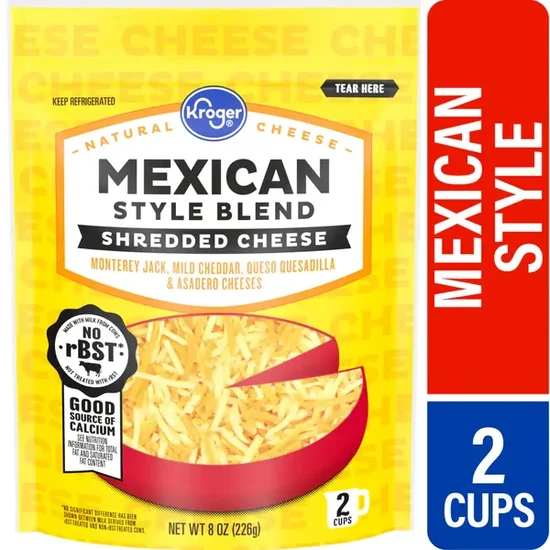 Kroger Mexican Style Blend Shredded Cheese