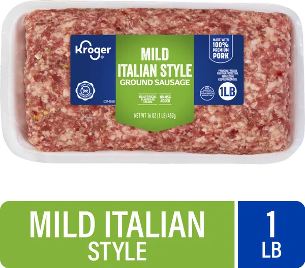 Kroger Mild Ground Italian Sausage