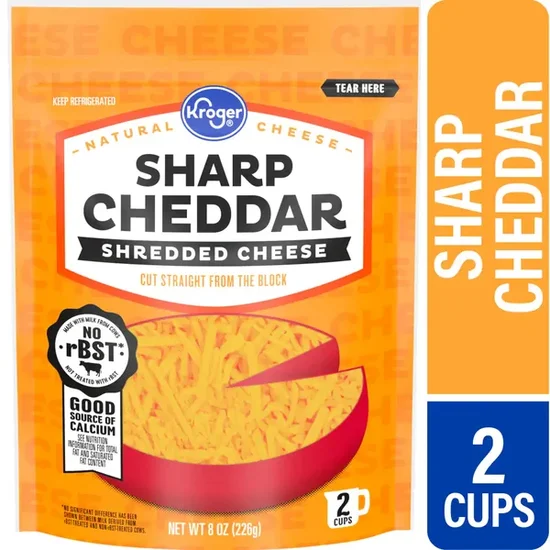 Kroger Sharp Cheddar Shredded Cheese