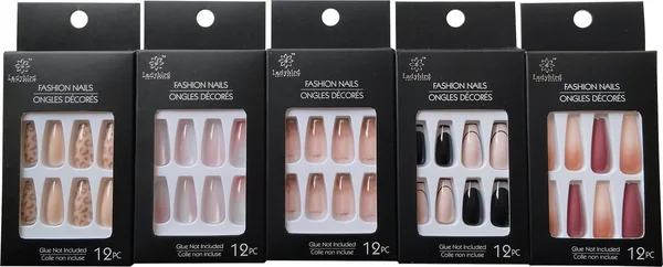Ladybird Fashion Nails, Assorted Styles, 12-pc Pack.