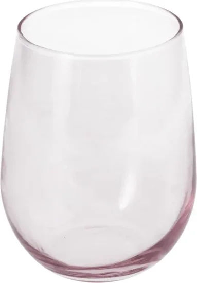 Libbey Pink Sprayed Stemless Wine Glass, 1-ct.