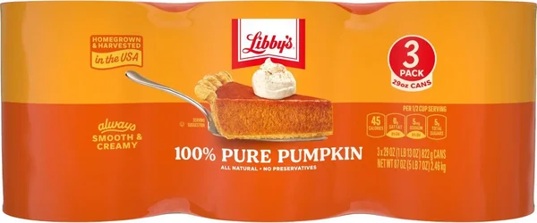 Libby's 100% Pure Pumpkin, 29 oz., 3 pk.