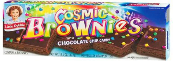 Little Debbie Cosmic Brownies with Chocolate Chip Candy, 13.1 oz - 6 ct