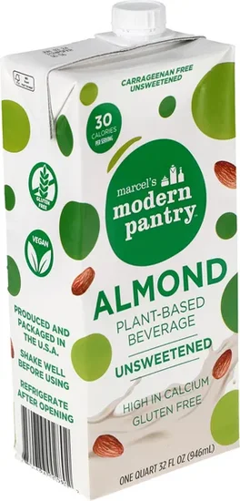 Marcel’s Modern Pantry, Unsweet Almond Milk, 32 oz.
