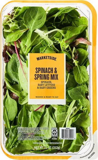 Marketside Fresh Spinach and Spring Mix, 11 oz