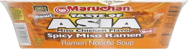 Maruchan® Taste Of Asia Spicy Miso Ramen Noodle Soup Bowl 3.38oz