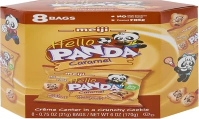 Meiji® Hello Panda® Caramel Creme Center With Crunchy Shell 8-Pack