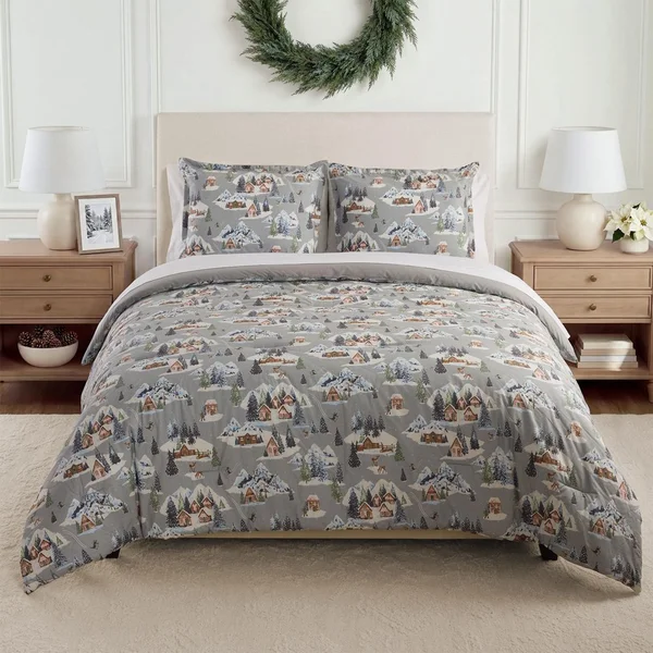 Member's Mark 3-Piece Printed Cotton Comforter Set