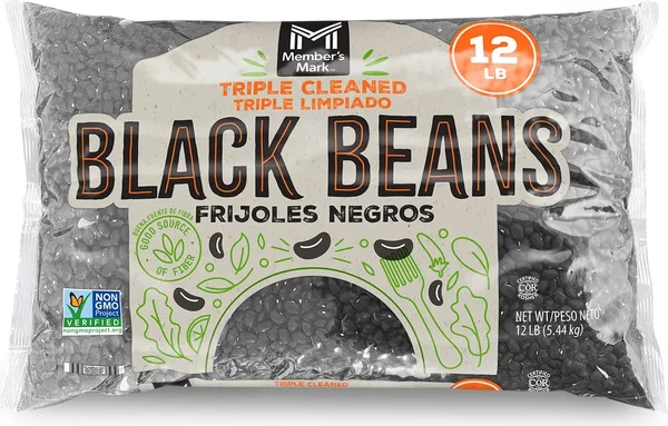 Member's Mark Black Beans 12 lbs.