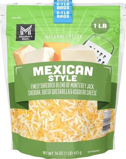 Member's Mark Mexican Style Finely Shredded Cheese 2 pk.