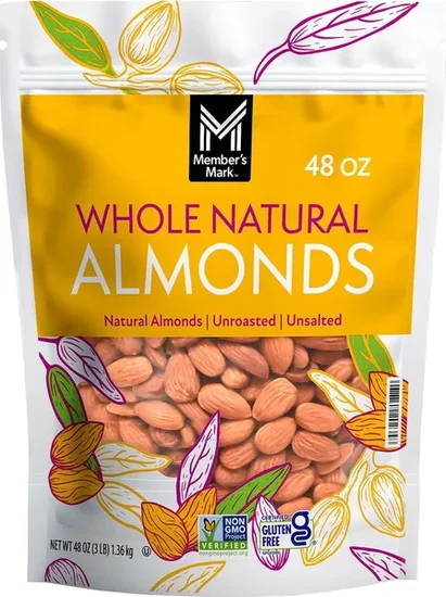 Member's Mark Natural Whole Almonds, 3 lbs.