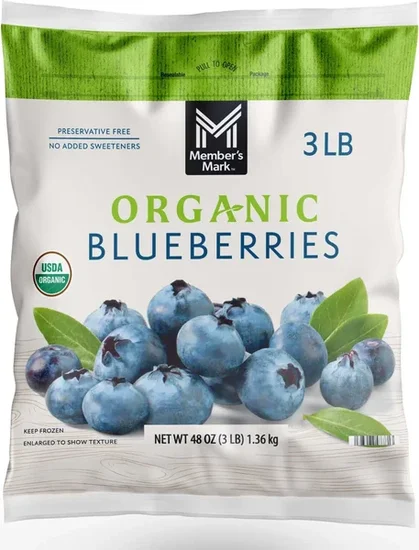 Member's Mark Organic Blueberries, Frozen