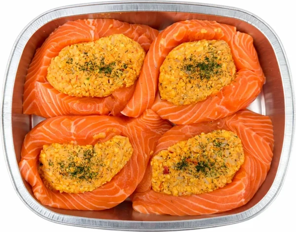 Member's Mark Salmon with Seafood Stuffing, 4 ct., priced per pound