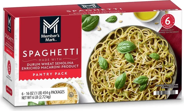 Member's Mark Spaghetti Pasta Pantry Pack, 1 lb., 6 pk.