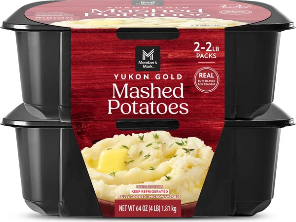 Member's Mark Yukon Gold Mashed Potatoes, 32 oz. each, 2 ct.
