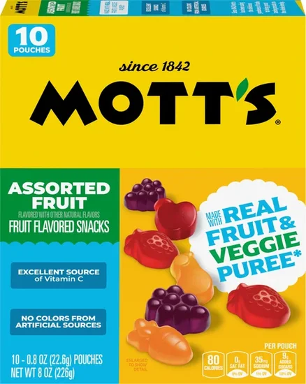 Mott's Assorted Fruit Flavored Snacks - 10 ct