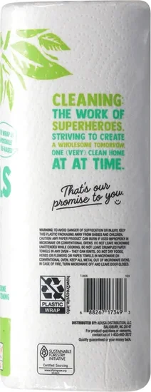 Nature's Promise Any Size White 2-Ply Paper Towels