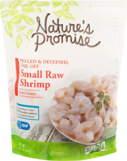 Nature's Promise Raw Peeled & Deveined Tail-Off Small Shrimp Frozen