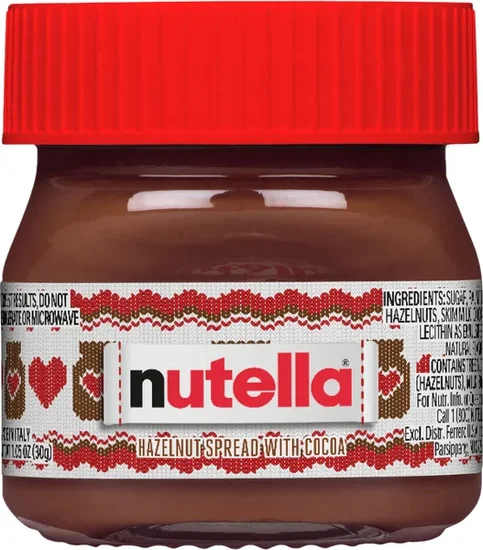 Nutella Hazelnut Spread with Cocoa, 1.05-oz.