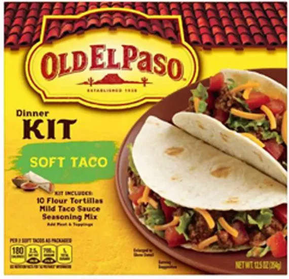 Old El Paso Soft Taco Dinner Kit, 12.5 oz