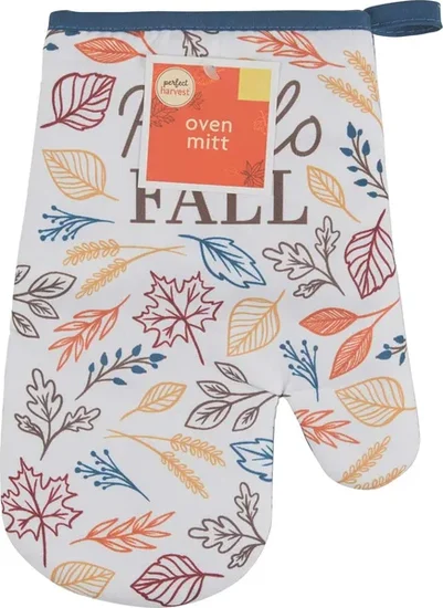 Perfect Harvest Halloween 'Hello Fall' Printed Oven Mitt