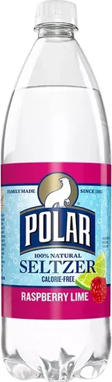 Polar Raspberry Lime Seltzer Water, 1 Liter