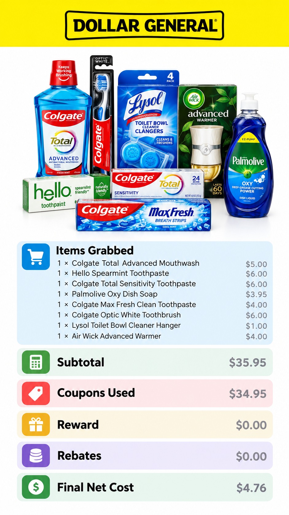 Colgate, Hello, Palmolive, Lysol, and Air Wick Household Basket