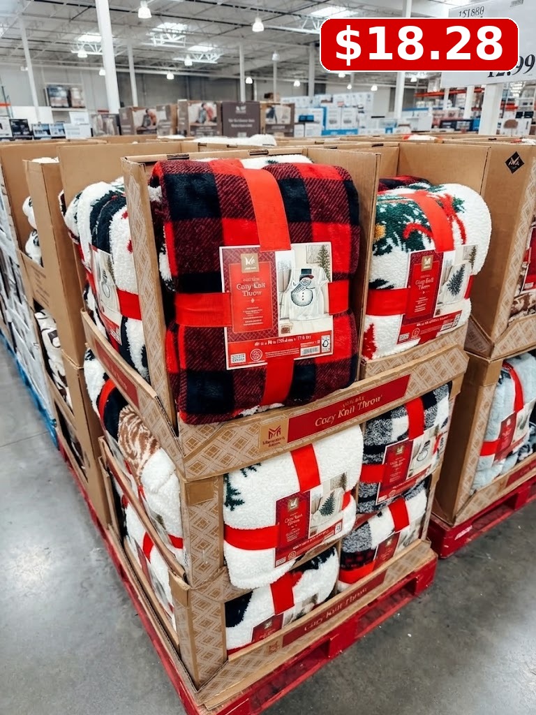 Member’s Mark Cozy Plush Throw, 60 x 72 in - Buffalo Plaid