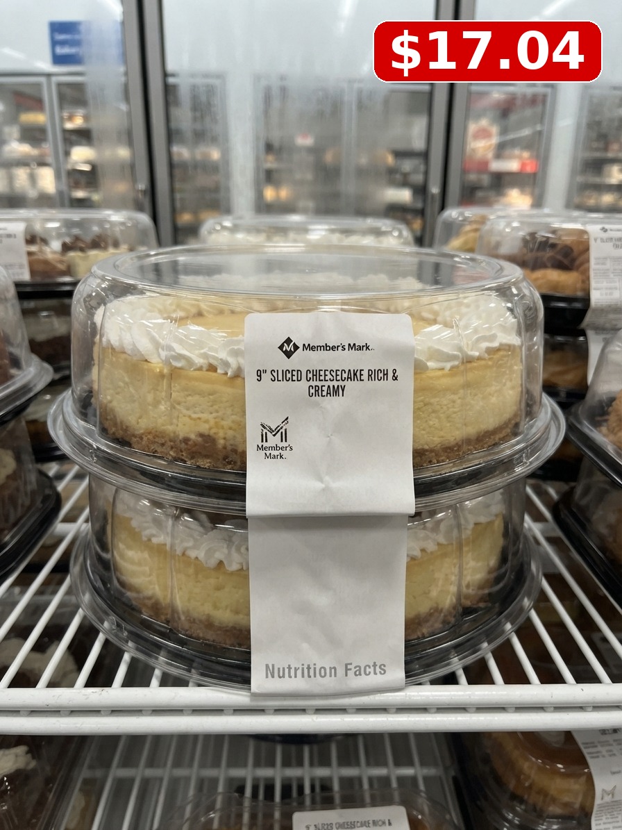 Member’s Mark Rich & Creamy 9" Sliced Cheesecake