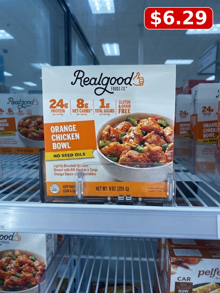Real Good Foods Gluten Free Orange Chicken Bowl - 9oz: No Added Sugar, Grain-Free