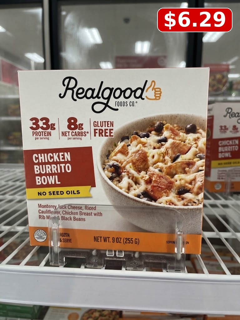 Real Good Frozen Chicken Burrito Bowl Gluten Free - 9oz