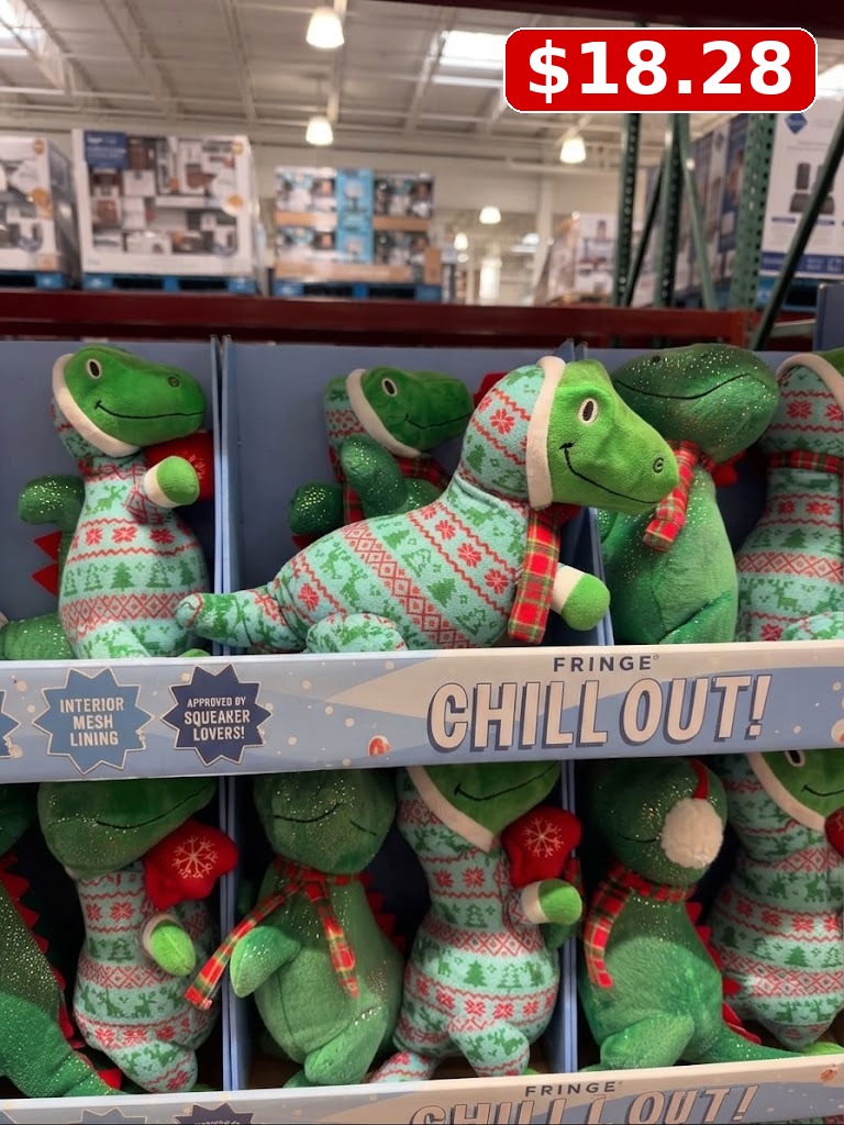 Fringe Studio Chill Out! Dinosaur Plush Dog Toy Set, 2-Pack