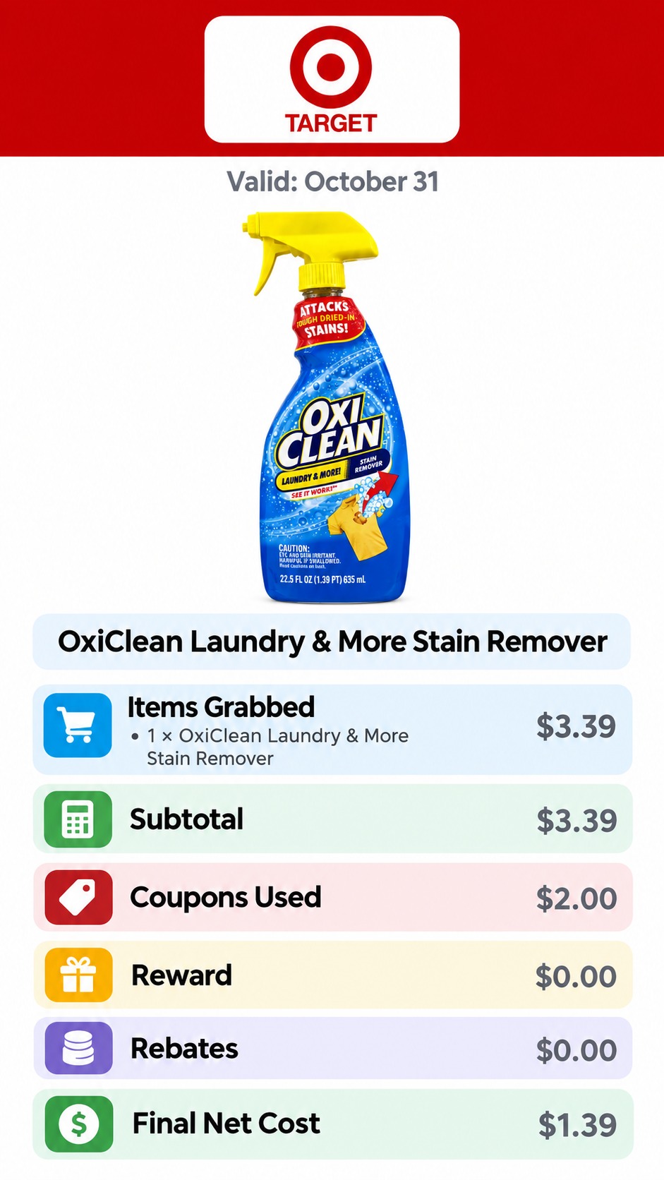 OxiClean Laundry & More Stain Remover