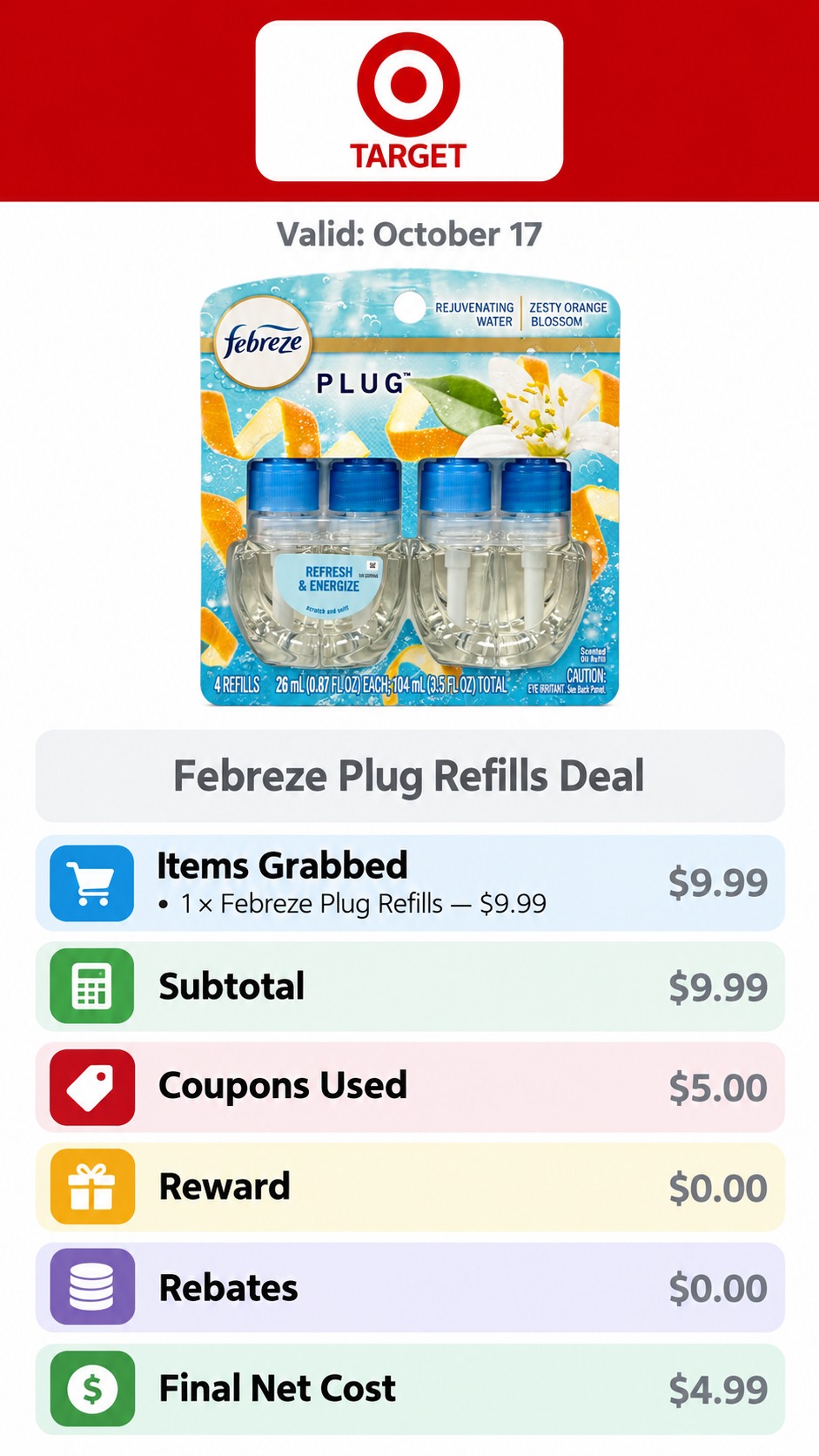Febreze Plug Refills