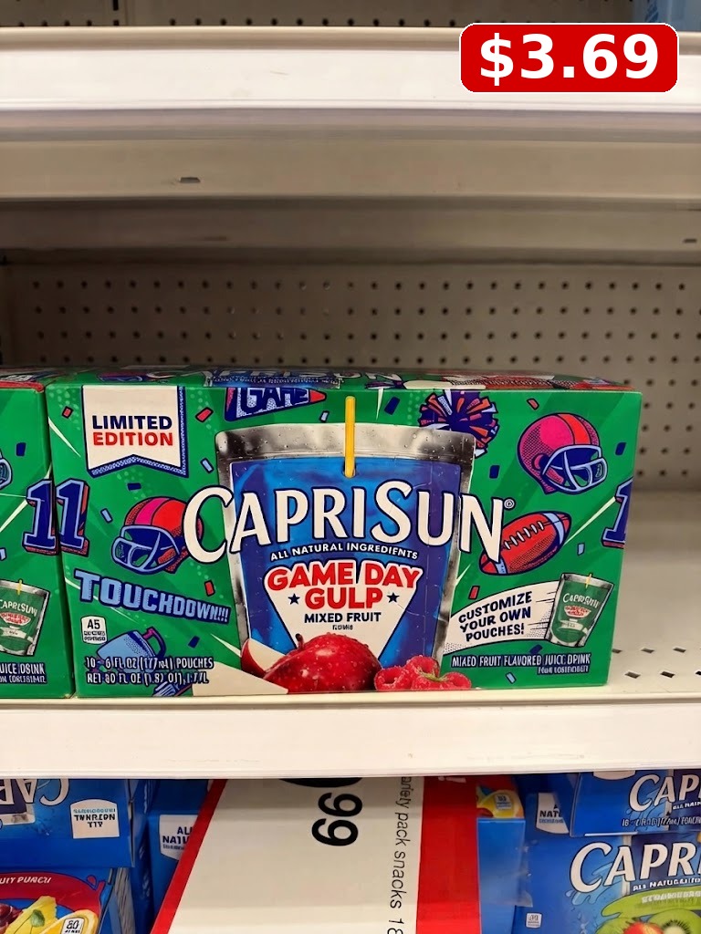 Capri Sun Gameday Gulp Juice Drink - 10pk: 10% Juice Content, Fruit Blend