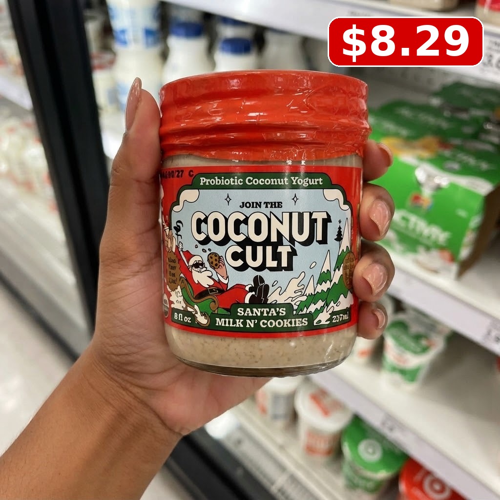 The Coconut Cult Organic Santa's Milk & Cookies Coconut Yogurt - 8oz