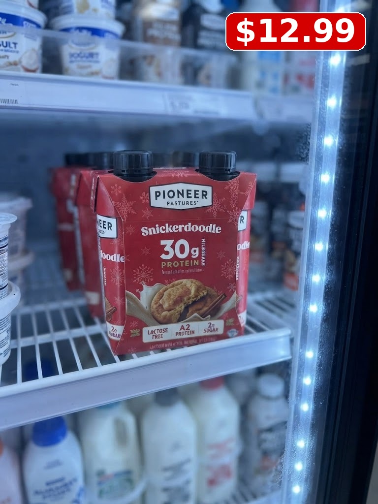 Pioneer Pastures A2 High Protein Milkshake - 30g Protein - Snickerdoodle - Lactose Free - 4pk/11 fl oz